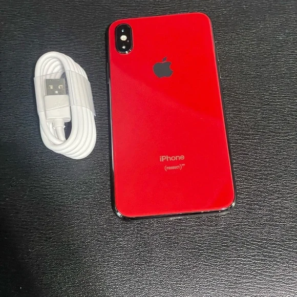 Apple iPhone X256GB Unlocked Gray & Red Back Glass Great Shape Apple iPhone X256GB Unlocked Gray & Red Back Glass Great Shape